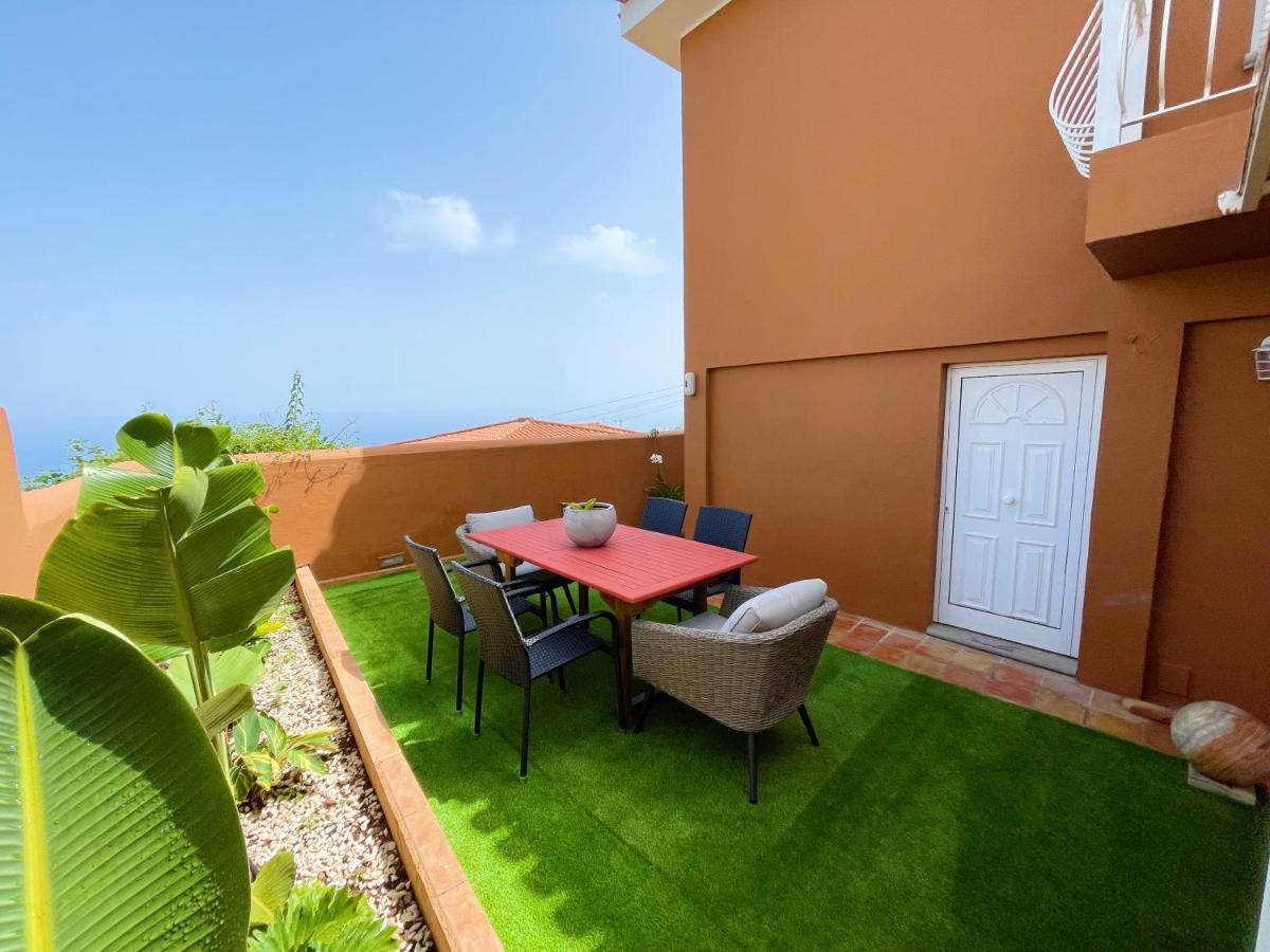 Casa Con Piscina Y Jardin Con Vistas Al Mar Villa Puerto de la Madera Ngoại thất bức ảnh