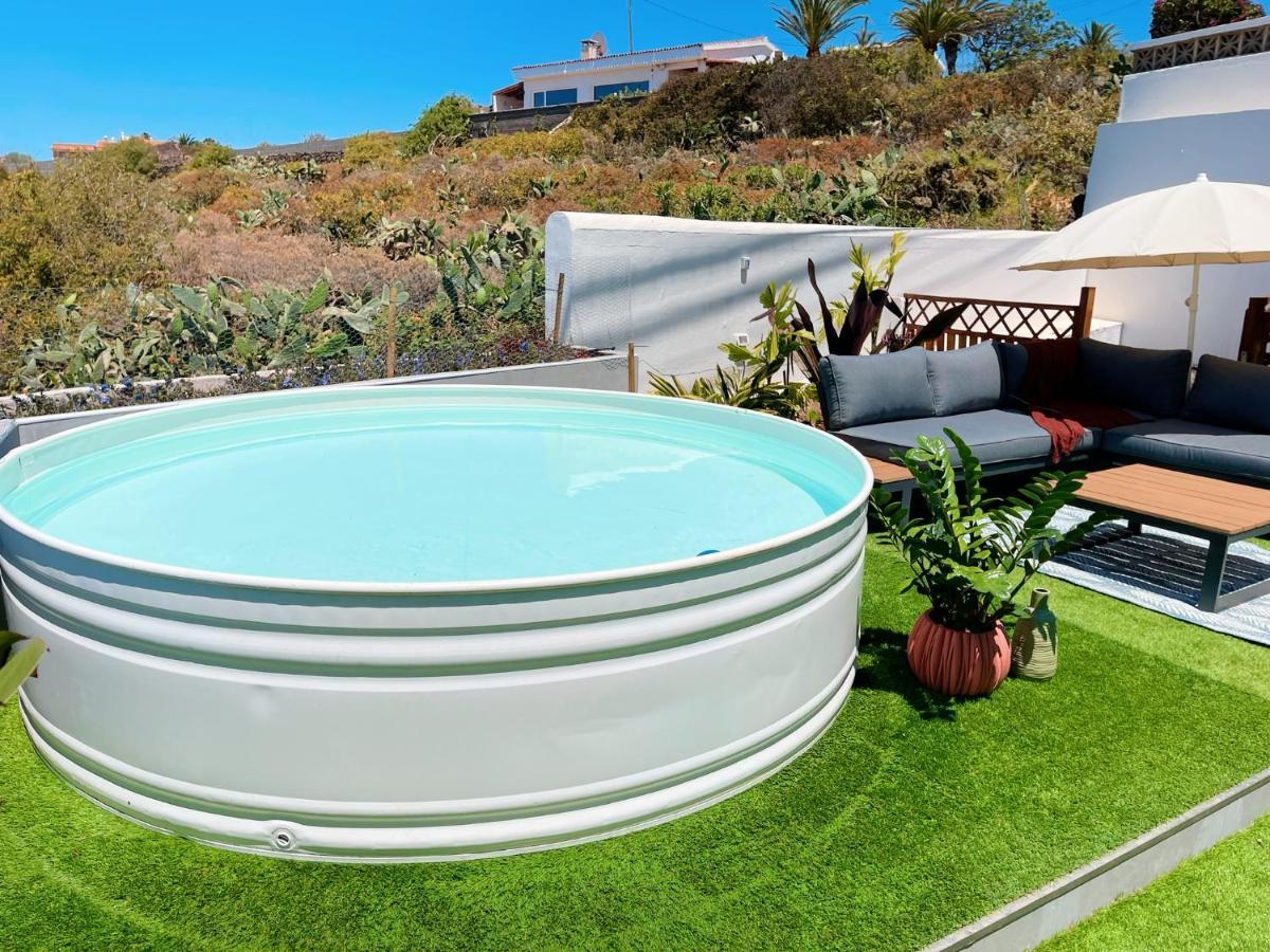 Casa Con Piscina Y Jardin Con Vistas Al Mar Villa Puerto de la Madera Ngoại thất bức ảnh