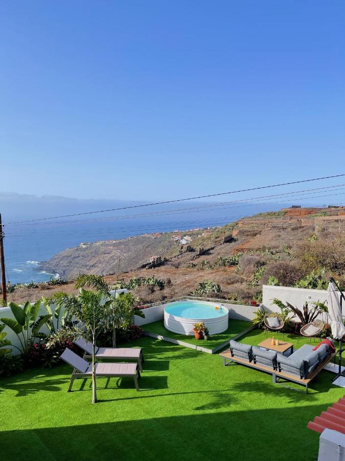 Casa Con Piscina Y Jardin Con Vistas Al Mar Villa Puerto de la Madera Ngoại thất bức ảnh